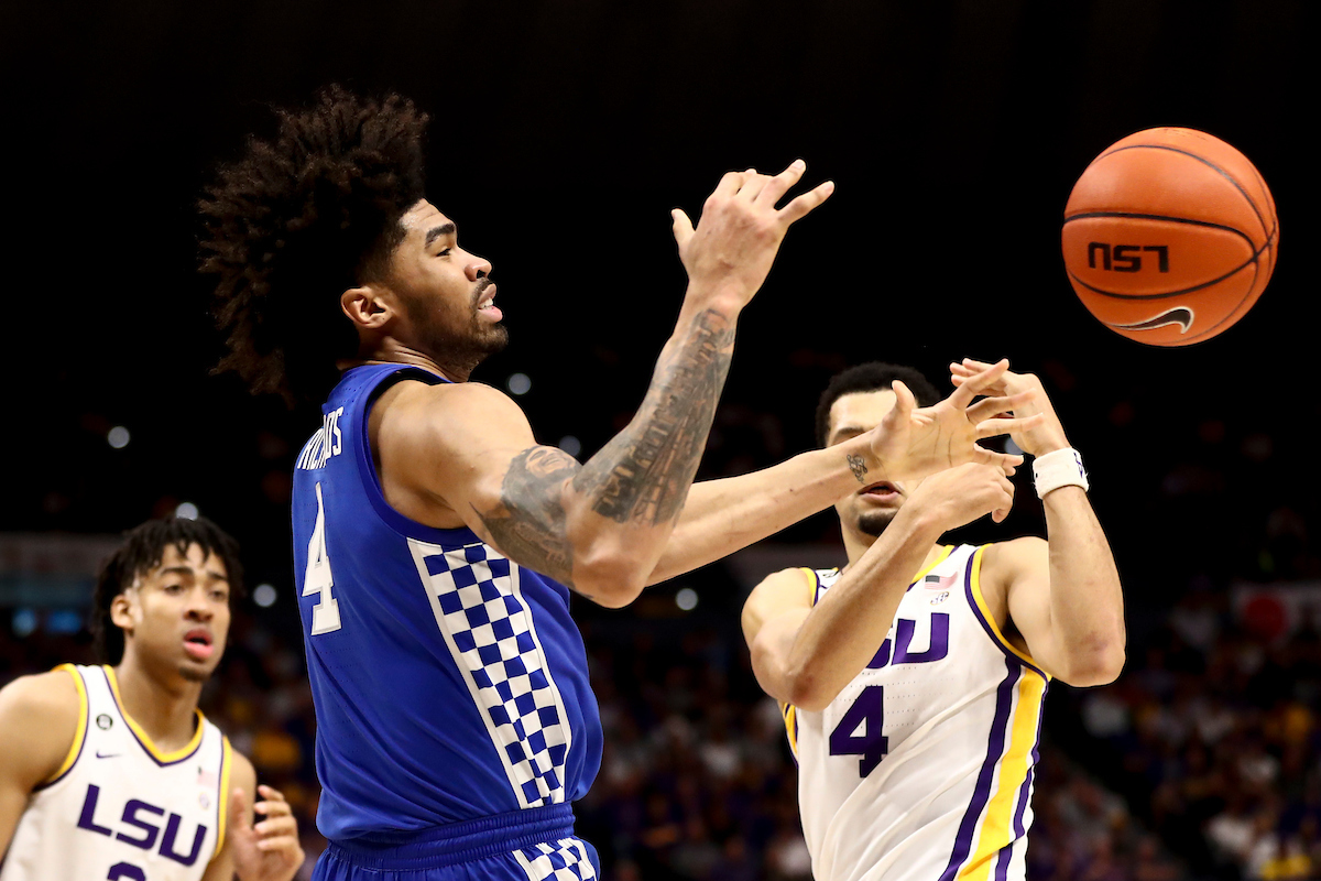 Nick Richards.

Kentucky beat LSU 79-76.

Photo by Chet White | UK Athletics