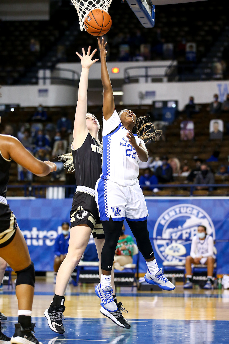 Kameron Roach. 

Kentucky beats Worfford 98-37.

Photo by Eddie Justice | UK Athletics