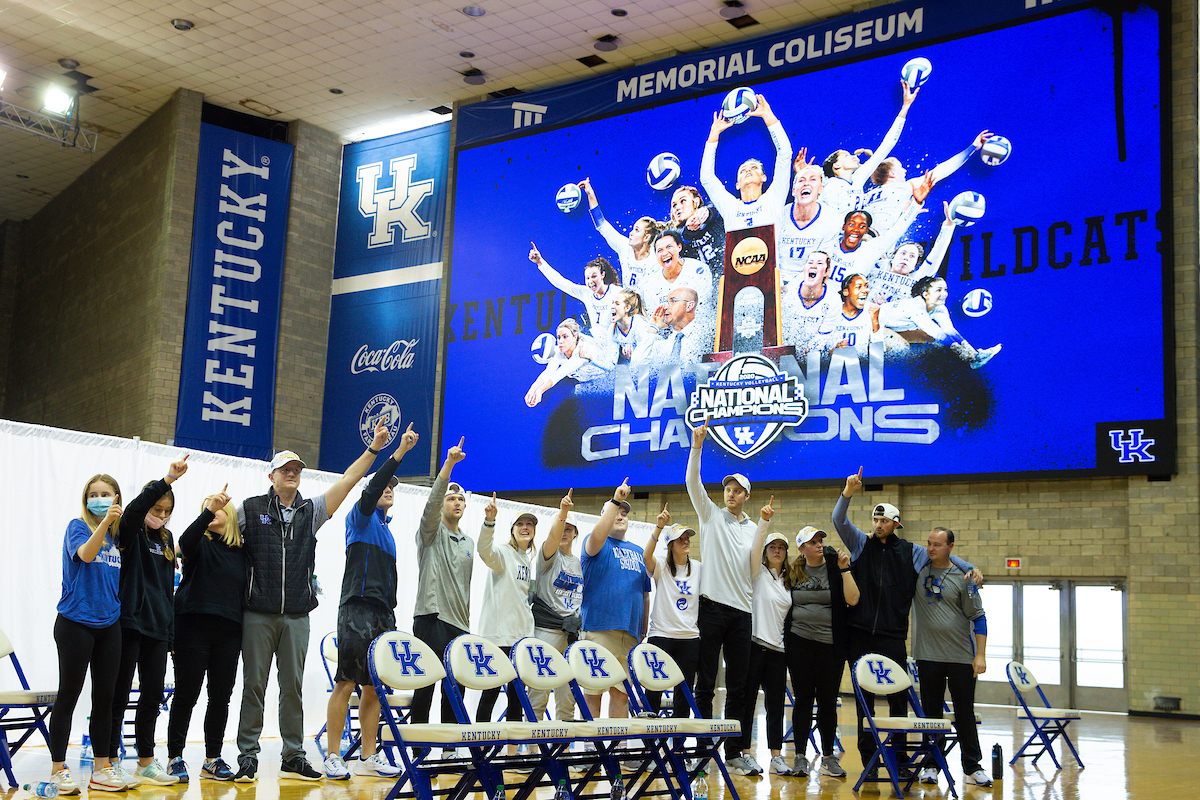 Coaching Staff.

Kentucky Volleyball returns from winning NCAA Championship

Photo by Grant Lee | UK Athletics