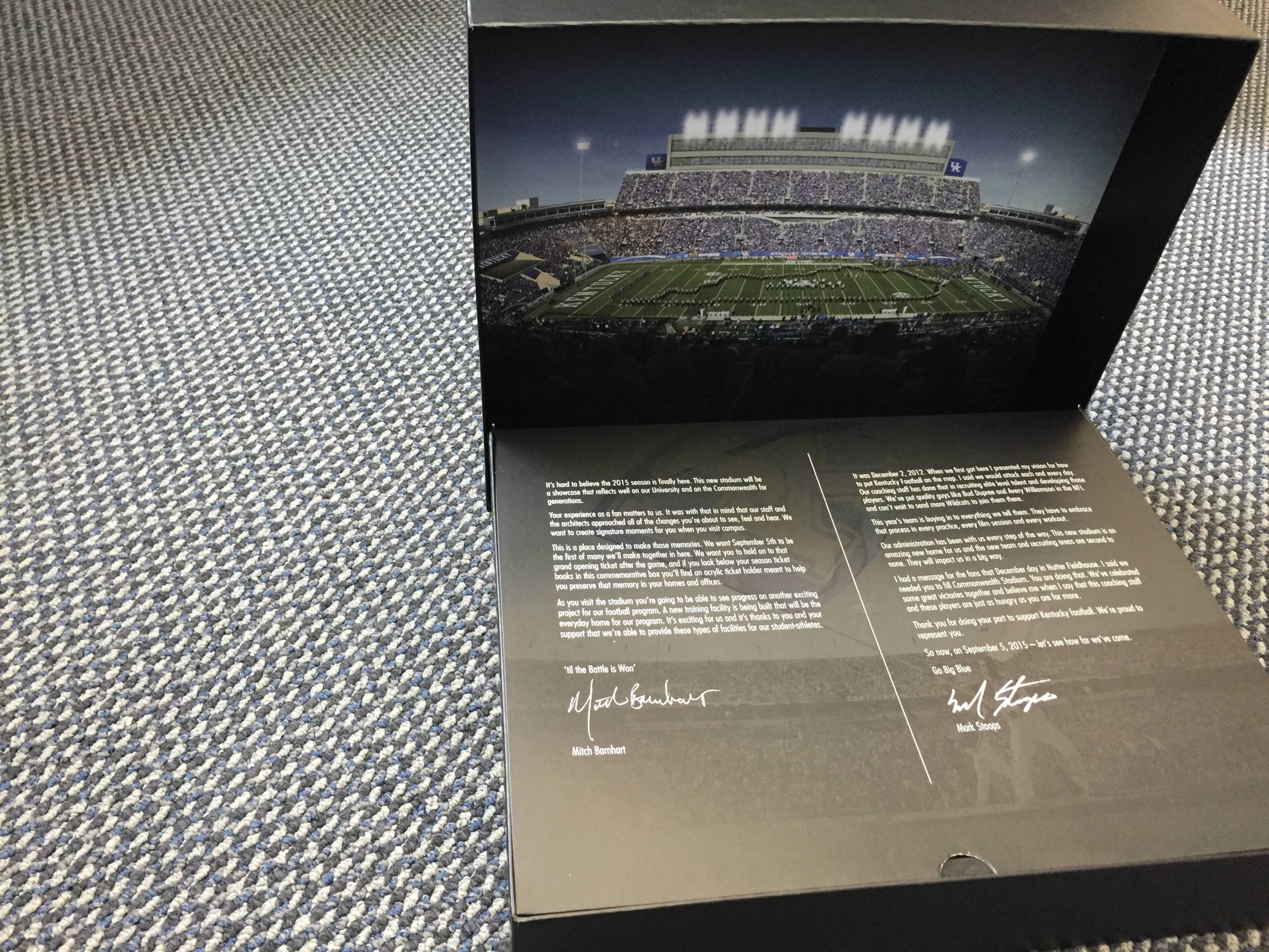 Special football season ticket boxes arriving