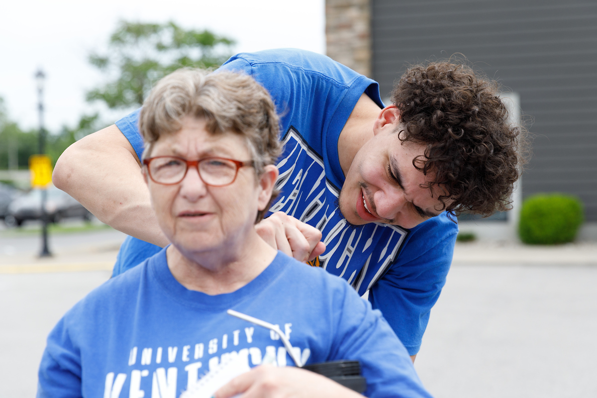 Lance Ware.

Some of the Kentucky men's basketball team visited the Pillar Community Engagement Center on Tuesday in Crestwood, Kentucky.

Photo by Elliott Hess | UK Athletics