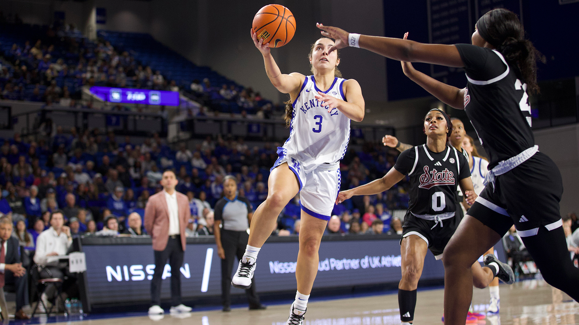 Three-Point Barrage Leads No. 16 Cats Past Bulldogs