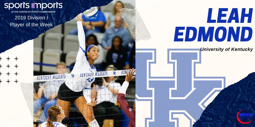 Leah Edmond Named Sports Imports/AVCA National Player of the Week