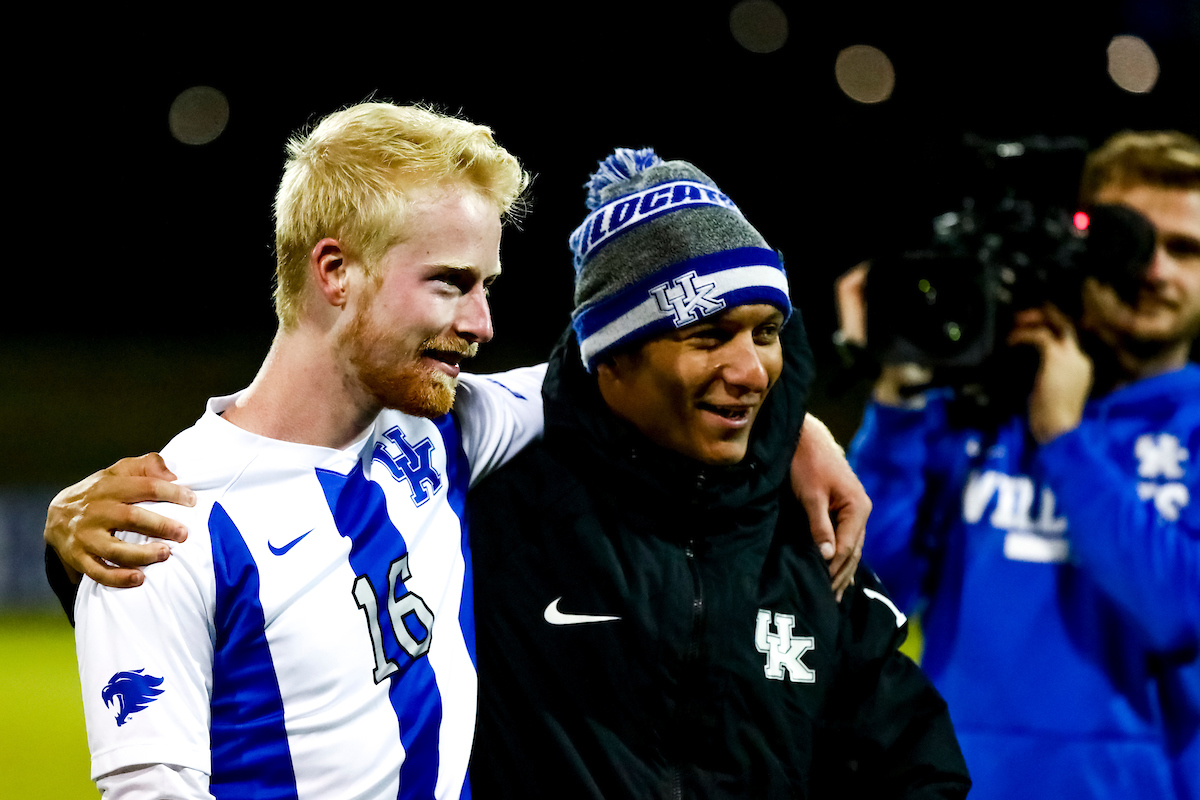 Robert Screen. 

Kentucky defeats Ohio State University 2-1. 

Photo by Eddie Justice | UK Athletics