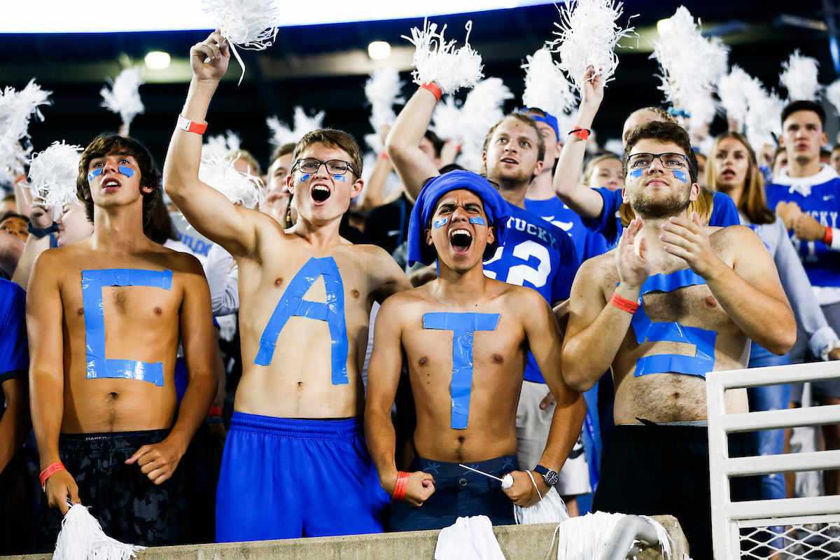Fans.

UK beat EMU 38-17.

Photo by Chet White | UK Athletics