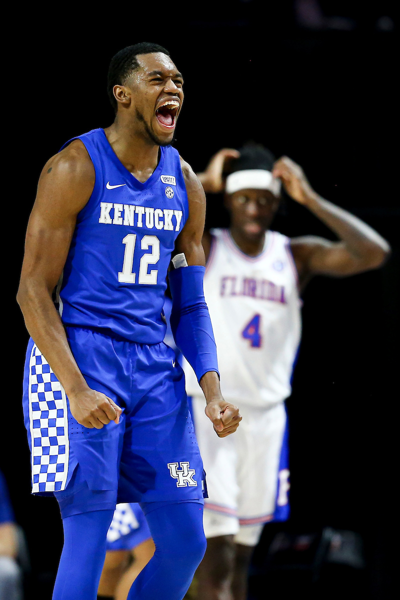 Keion Brooks Jr.

Kentucky beat Florida 76-58 at the O’Connell Center in Gainesville, Fla.

Photo by Chet White | UK Athletics