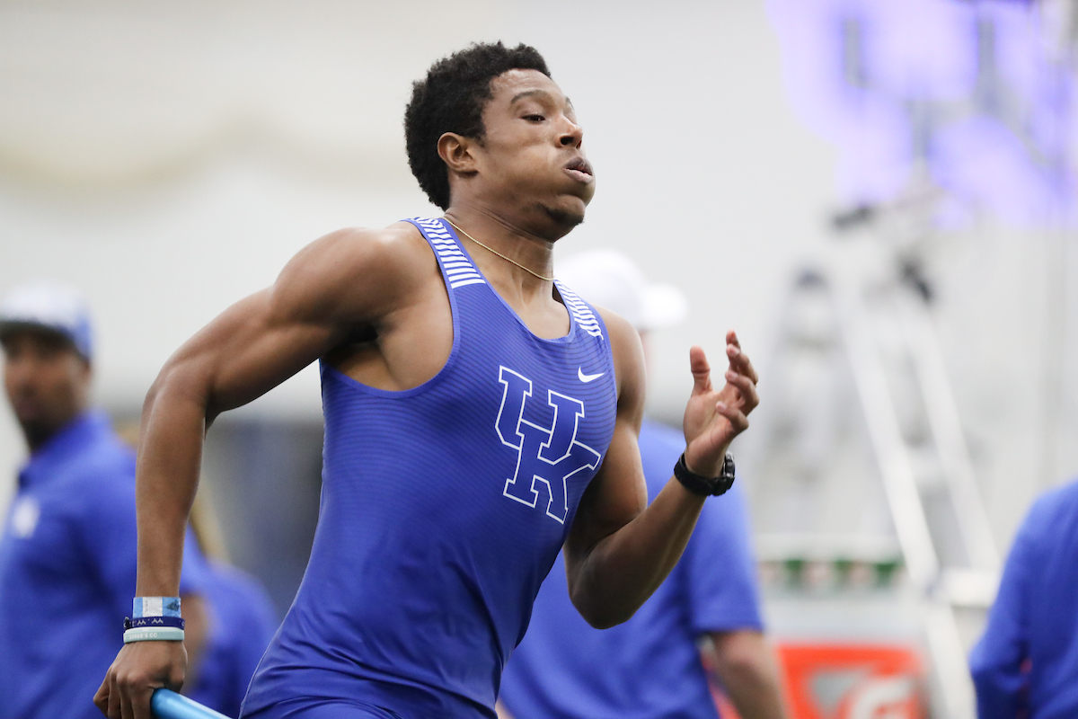 Jelani Walker.

The University of Kentucky Track and Field Team hosts the Kentucky Invitational on Saturday, January 13, 2018 at Nutter Field House. 

Photo by Elliott Hess | UK Athletics