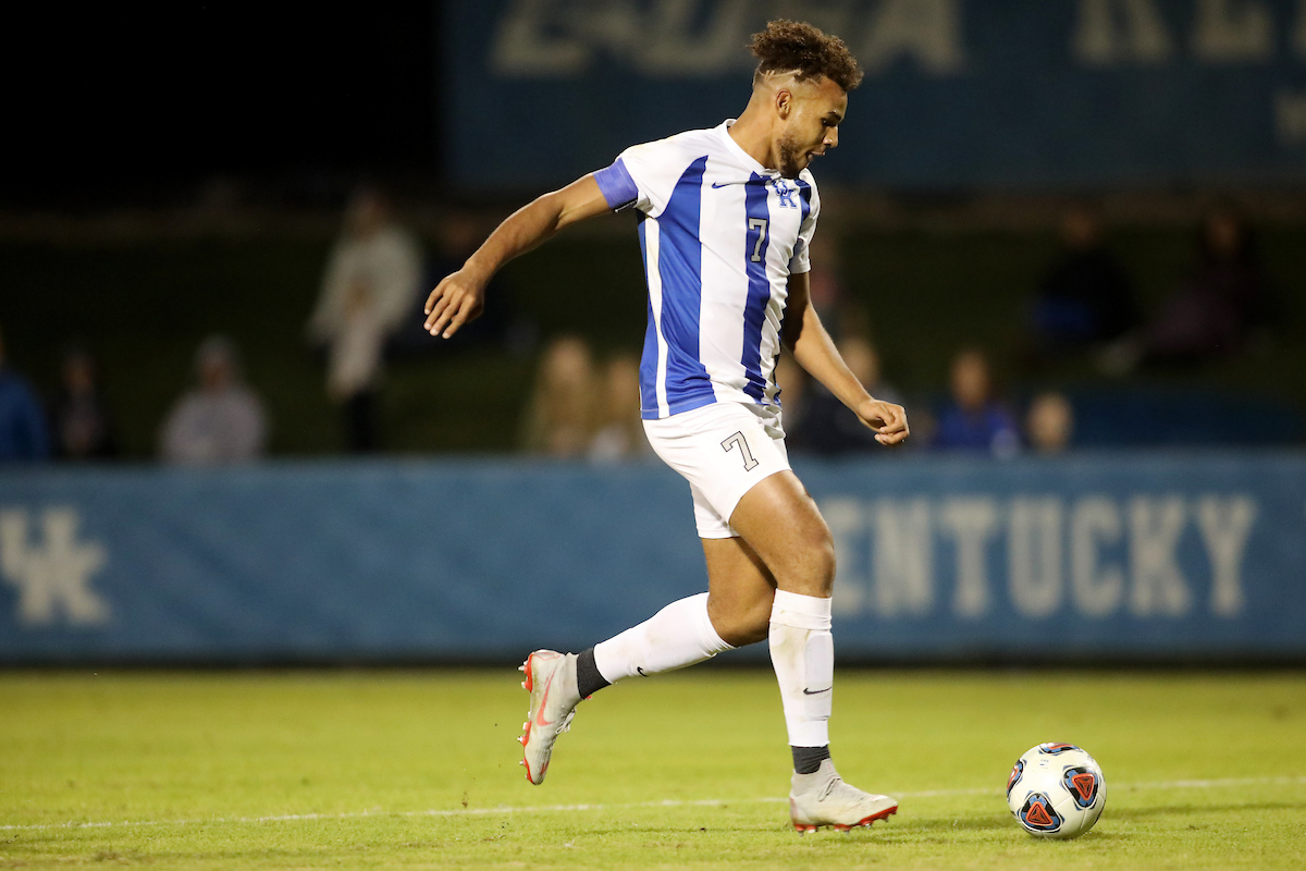 JJ Williams.

Men's soccer beats Portland, 4-0.

Photo by Quinn Foster | UK Athletics