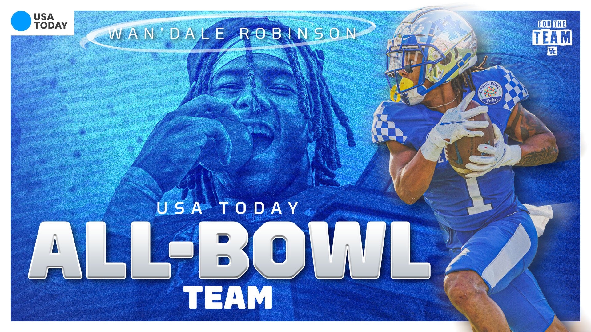 Wan’Dale Robinson Named to USA Today All-Bowl Team