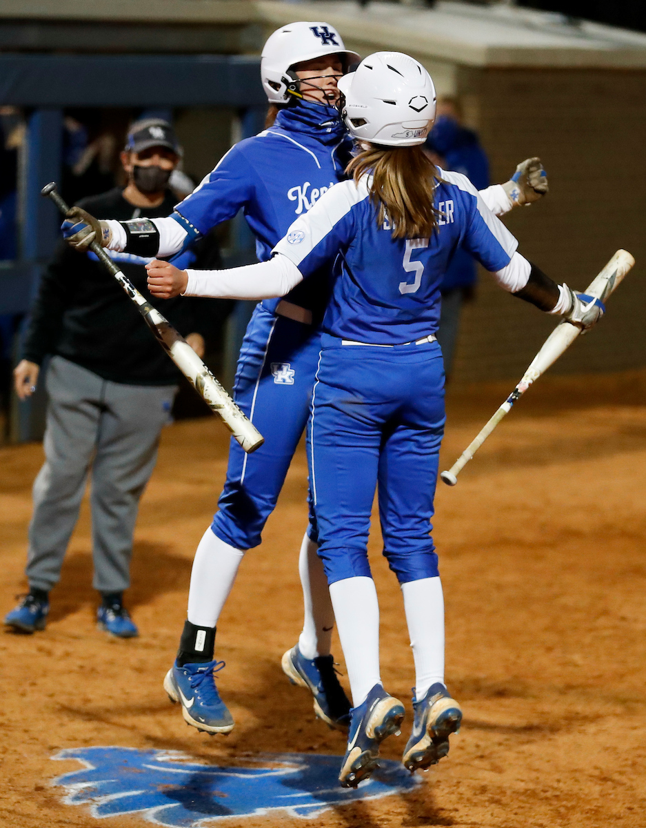 Tatum Spangler. Renee Abernathy.

Kentucky beat Louisville 6-5.

Photo by Chet White | UK Athletics