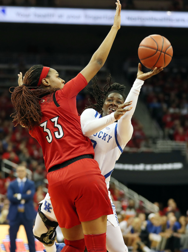 Amanda Paschal

Women's Basketball loses to Louisville on Sunday, December 9, 2018 at the Yum! Center.  

Photo by Britney Howard  | UK Athletics
