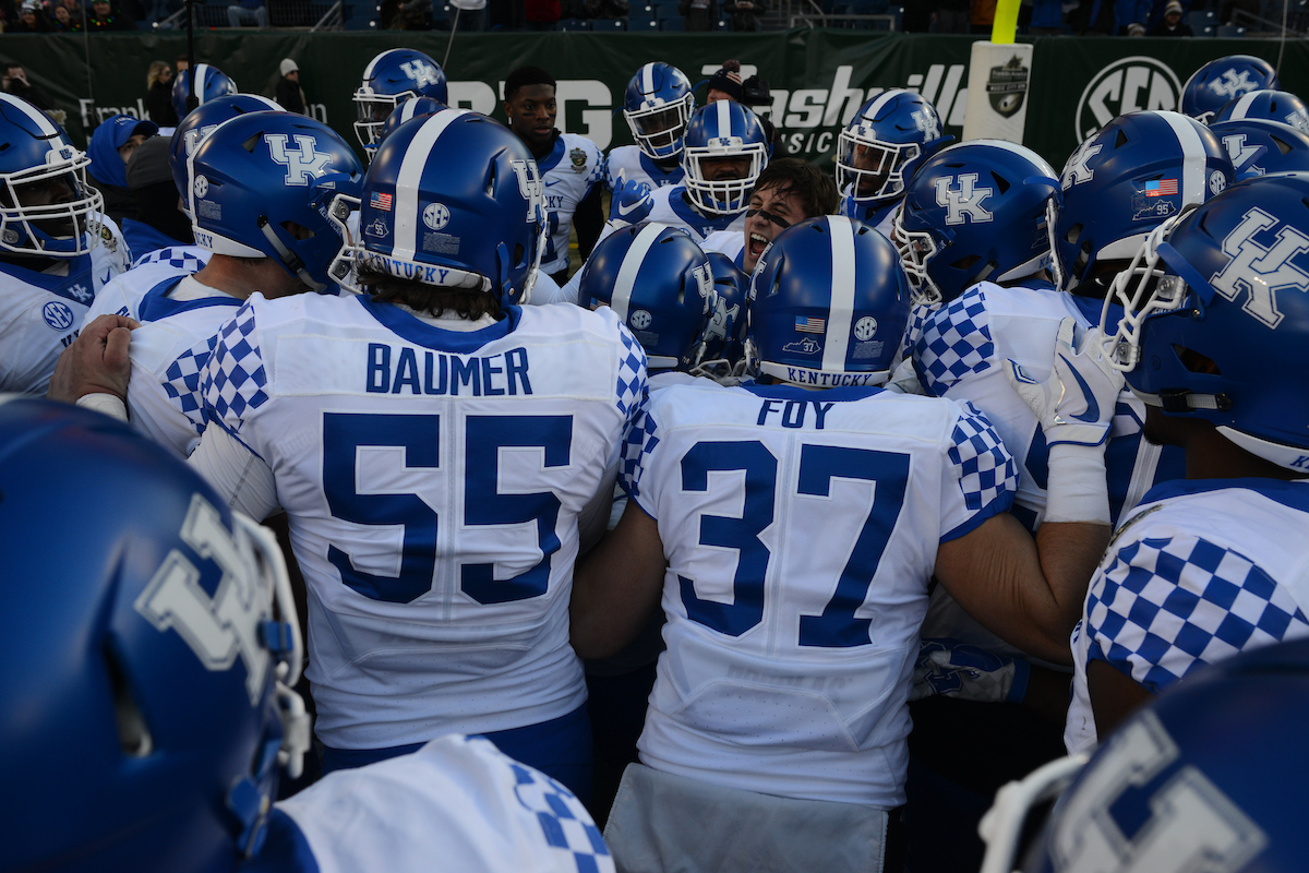 The University of Kentucky football team falls to Northwestern 23-24 in the Music City Bowl on Friday, December 29, 2017, at Nissan Field in Nashville, Tn.