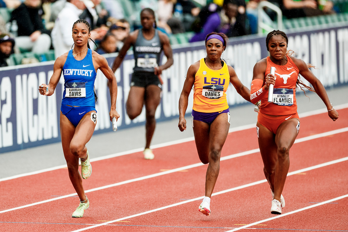 Karimah Davis.

Day Four. The UK women’s track and field team placed third at the NCAA Track and Field Outdoor Championships at Hayward Field in Eugene, Or.

Photo by Chet White | UK Athletics