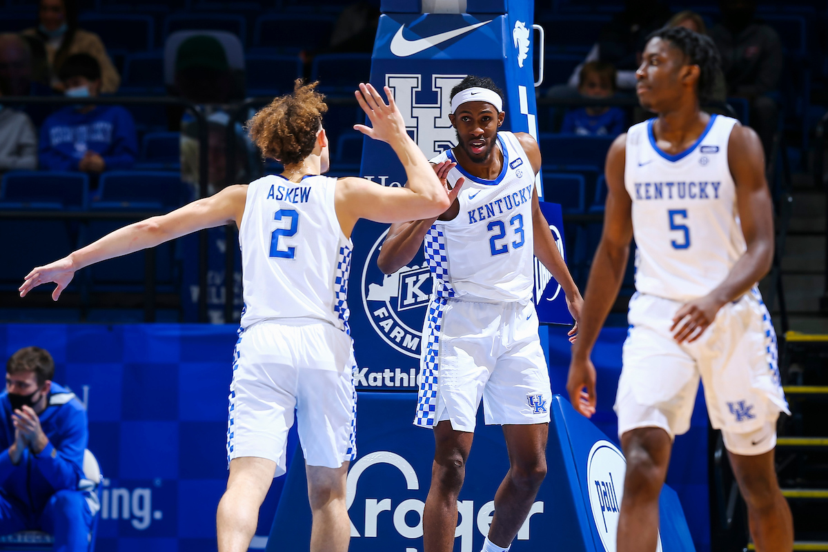 Devin Askew. Isaiah Jackson. Terrence Clarke.

Kentucky falls to Richmond, 76-64.

Photo by Chet White | UK Athletics