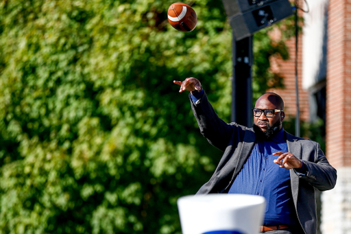 Marcus Spears. 

SEC Nation. UK vs. Florida Game Day. 

Photo by Eddie Justice | UK Athletics