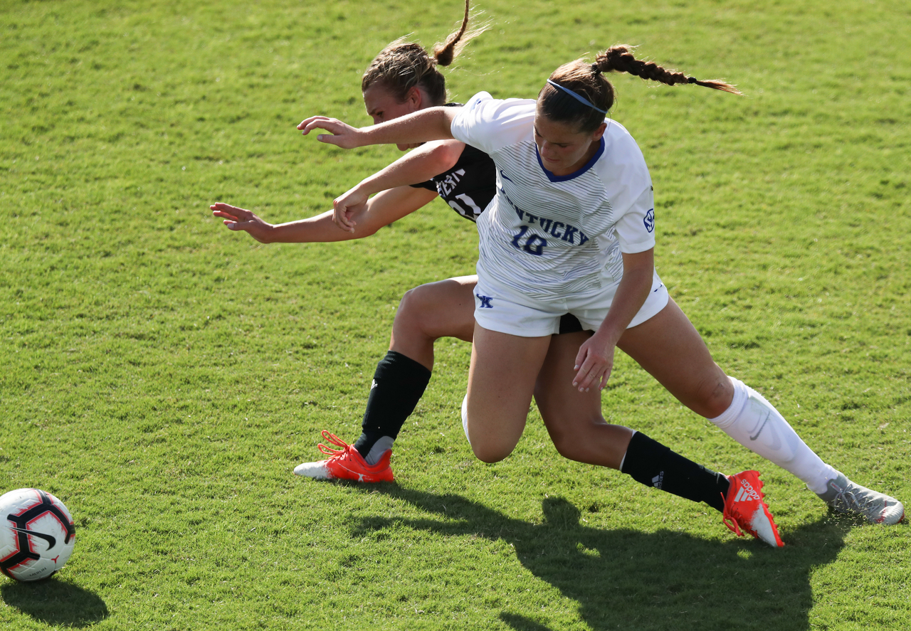 CAROLINE NEWLAND.

The University of Kentucky women's soccer team falls to Eastern Kentucky 1-0 Sunday, September 2, at the Bell Soccer Complex in Lexington, Ky.

Photo by Elliott Hess | UK Athletics