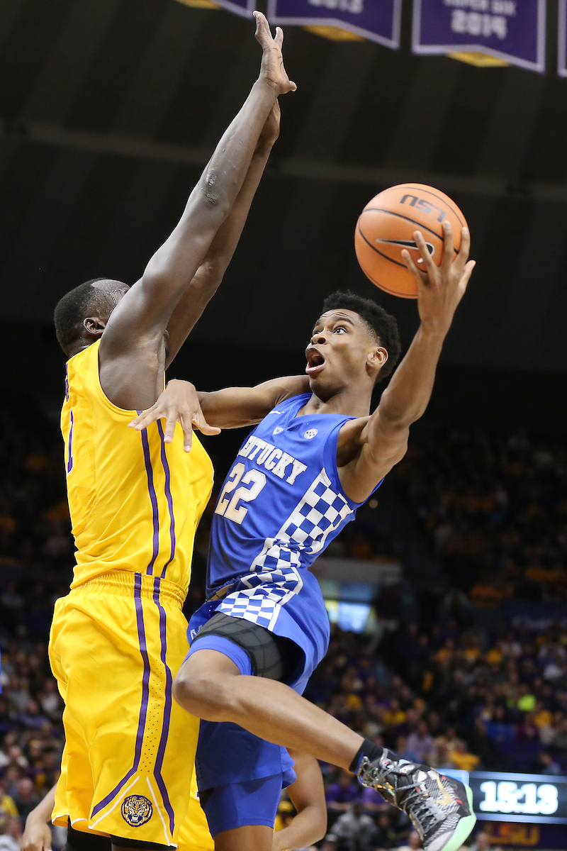 Shai Gilgeous-Alexander.

The University of Kentucky men's basketball team beat LSU 74-71 at the Pete Maravich Assembly Center in Baton Rouge, La., on Wednesday, January 3, 2018.

Photo by Chet White | UK Athletics