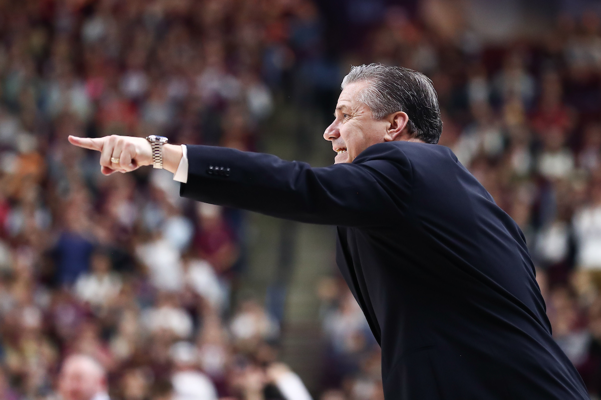 John Calipari.

Kentucky beat Texas A&M 69-60.

Photo by Elliott Hess | UK Athletics