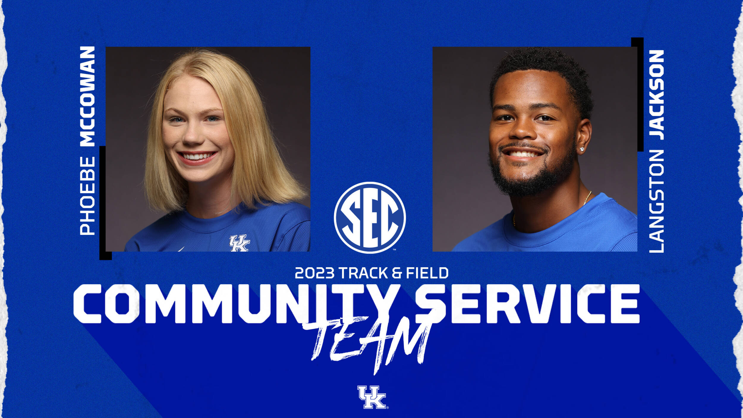 Langston Jackson, Phoebe McCowan Selected to SEC Community Service Team