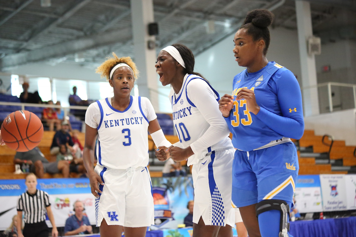 Game Two - Kentucky vs. UCLA

The women's basketball team travels to Saint Thomas to compete in the 2018 Paradise Jam Tournament from November 22nd-24th at the University of the Virgin Islands.

Photos by Noah J. Richter | UK Athletics