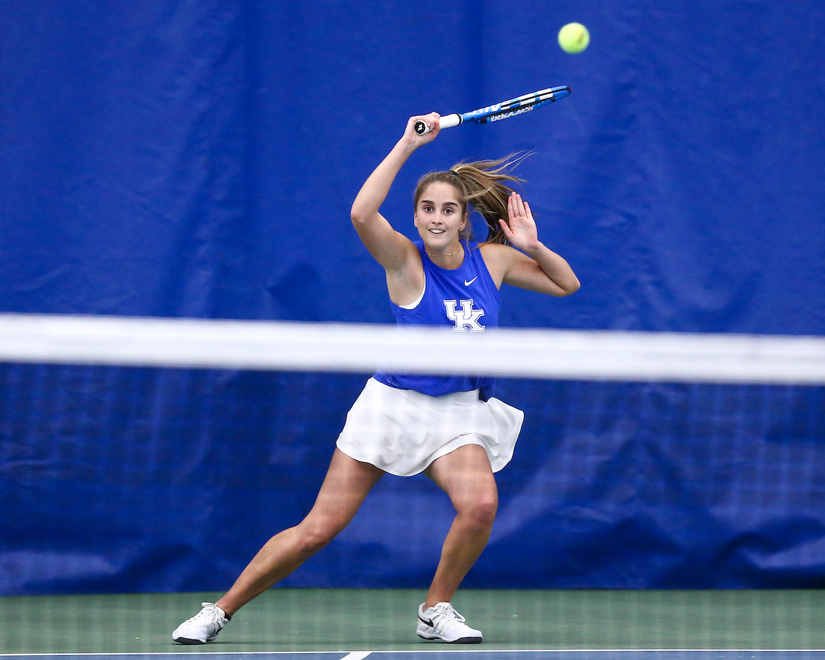 Carlota Molina.

Kentucky defeats Miami Ohio 5-2.

Photo by Grace Bradley | UK Athletics