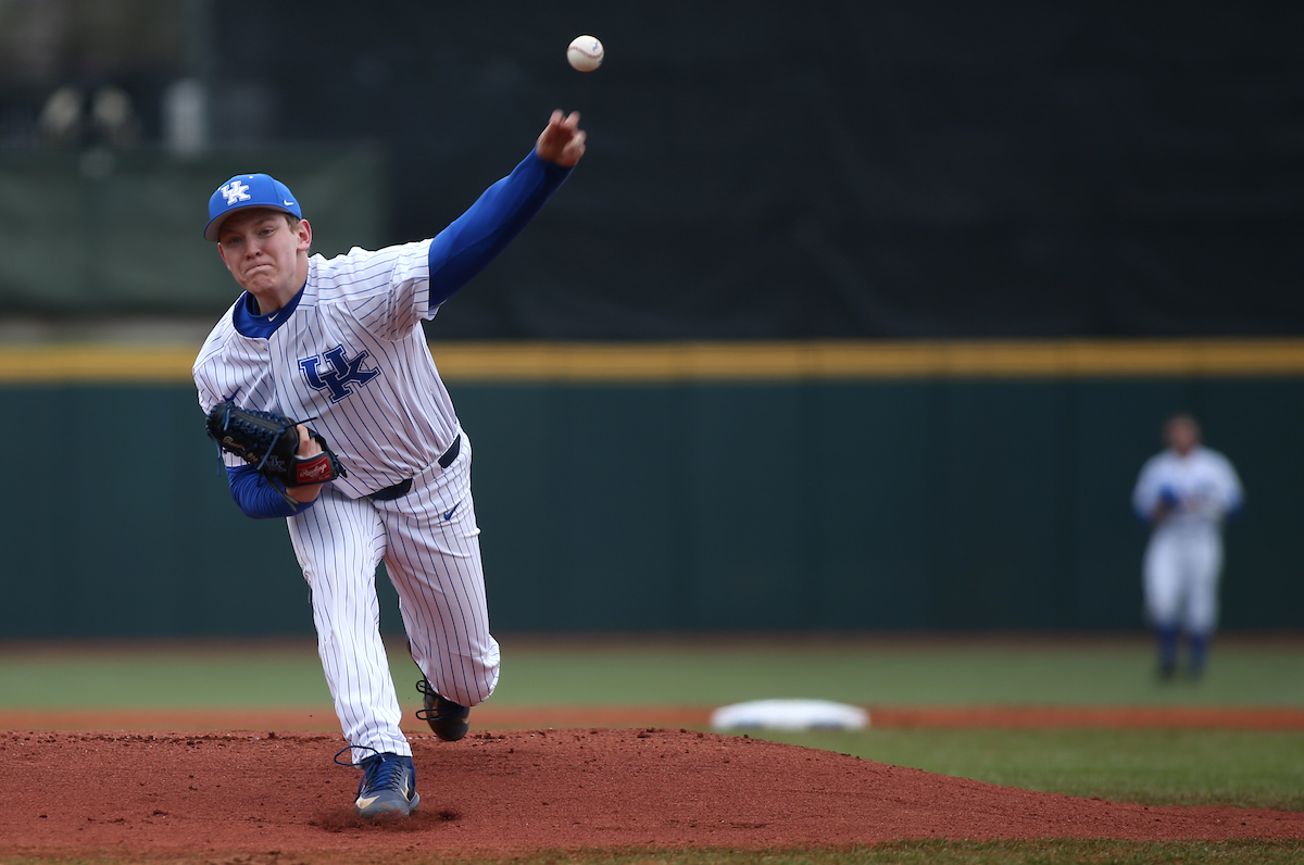 Zach Thompson

The University of Kentucky baseball team beat Texas Tech 11-6 on Saturday, March 10, 2018, in Lexington?s Cliff Hagan Stadium.

Barry Westerman | UK Athletics