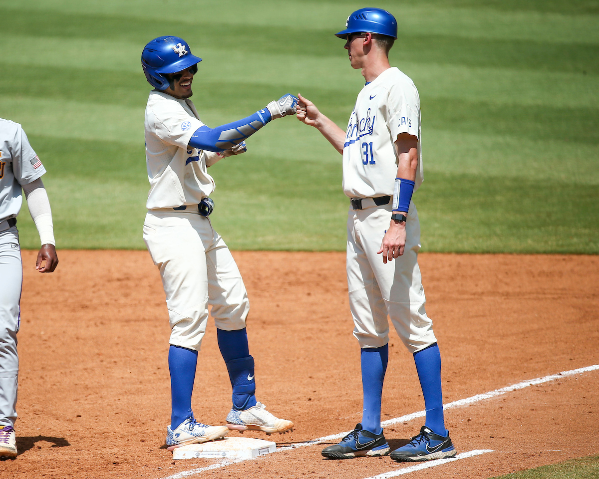 Devin Burkes. Alex Degen.

Kentucky defeats LSU 7-2.

Photo by Sarah Caputi | UK Athletics