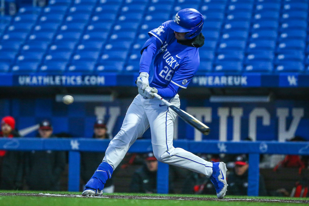 Jacob Plastiak.

Kentucky loses to Georgia 2-4.

Photo by Sarah Caputi | UK Athletics