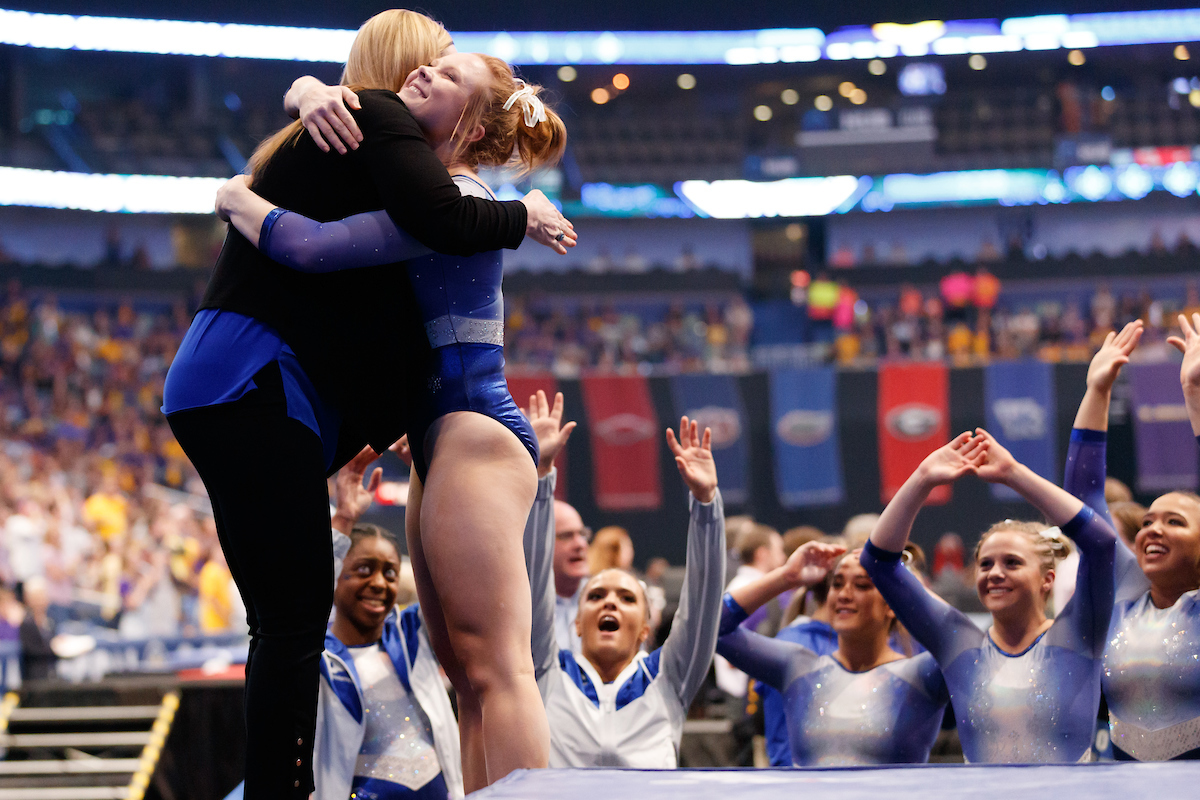 Sidney Dukes.


Gymnastics scores 196.225 at SEC Championship.

 
Photo by Elliott Hess | UK Athletics