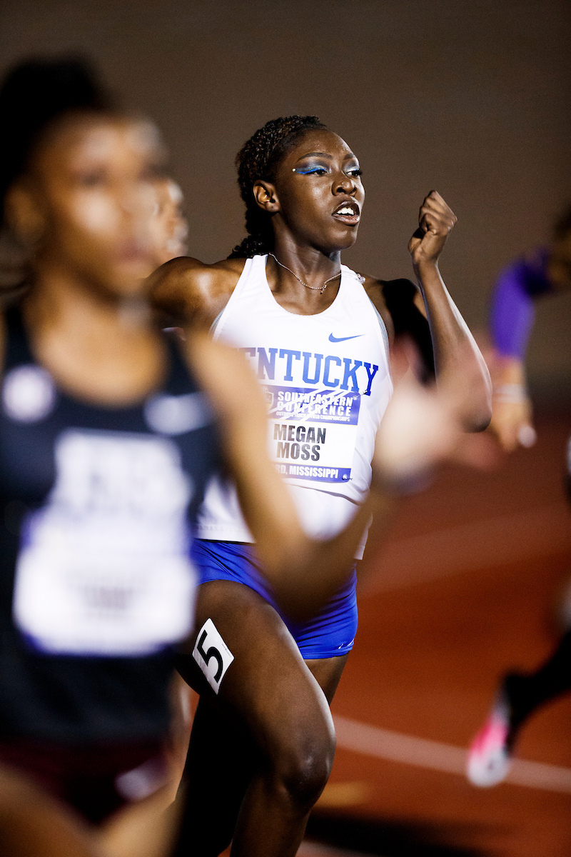 Megan Moss.

SEC Outdoor Track and Field Championships Day 2.

Photo by Elliott Hess | UK Athletics
