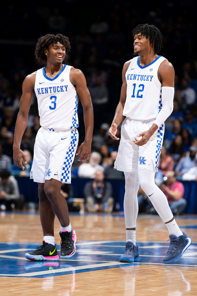 Tyrese Maxey. Keion Brooks Jr.

Kentucky beat Lamar 81-56.

Photo by Chet White | UK Athletics