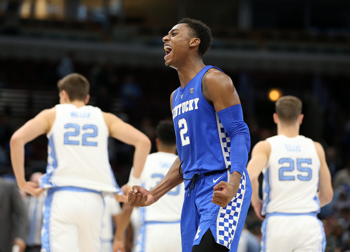 Ashton Hagans. 

UK beats to UNC 80-72. 


Photo By Barry Westerman | UK Athletics