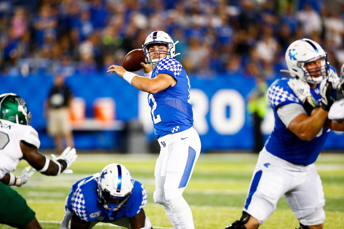 Sawyer Smith.

UK beat EMU 38-17.

Photo by Chet White | UK Athletics