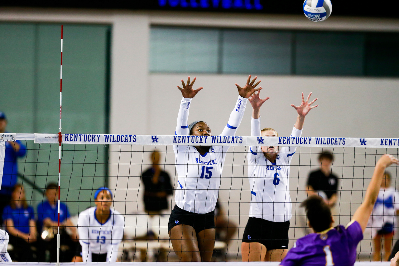 Azhani Tealer.

UK sweeps LSU 3-0.

Photo by Hannah Phillips | UK Athletics
