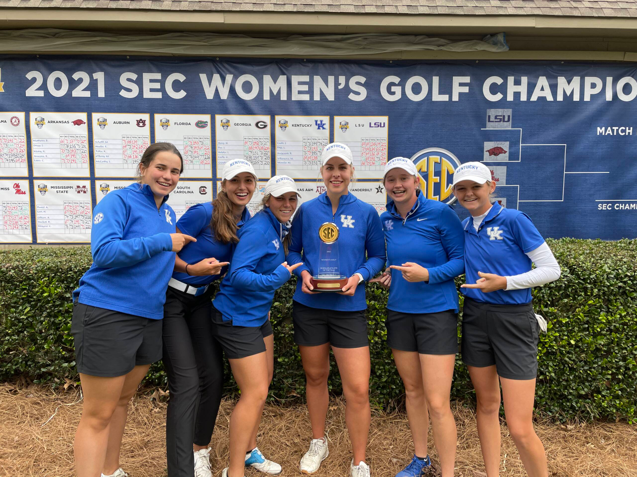 Rikke Svejgard Nielsen won SEC Scholar-Athlete of the Year at the 2021 SEC Women's Golf Championship at Greystone Golf & Country Club in Birmingham, Alabama.