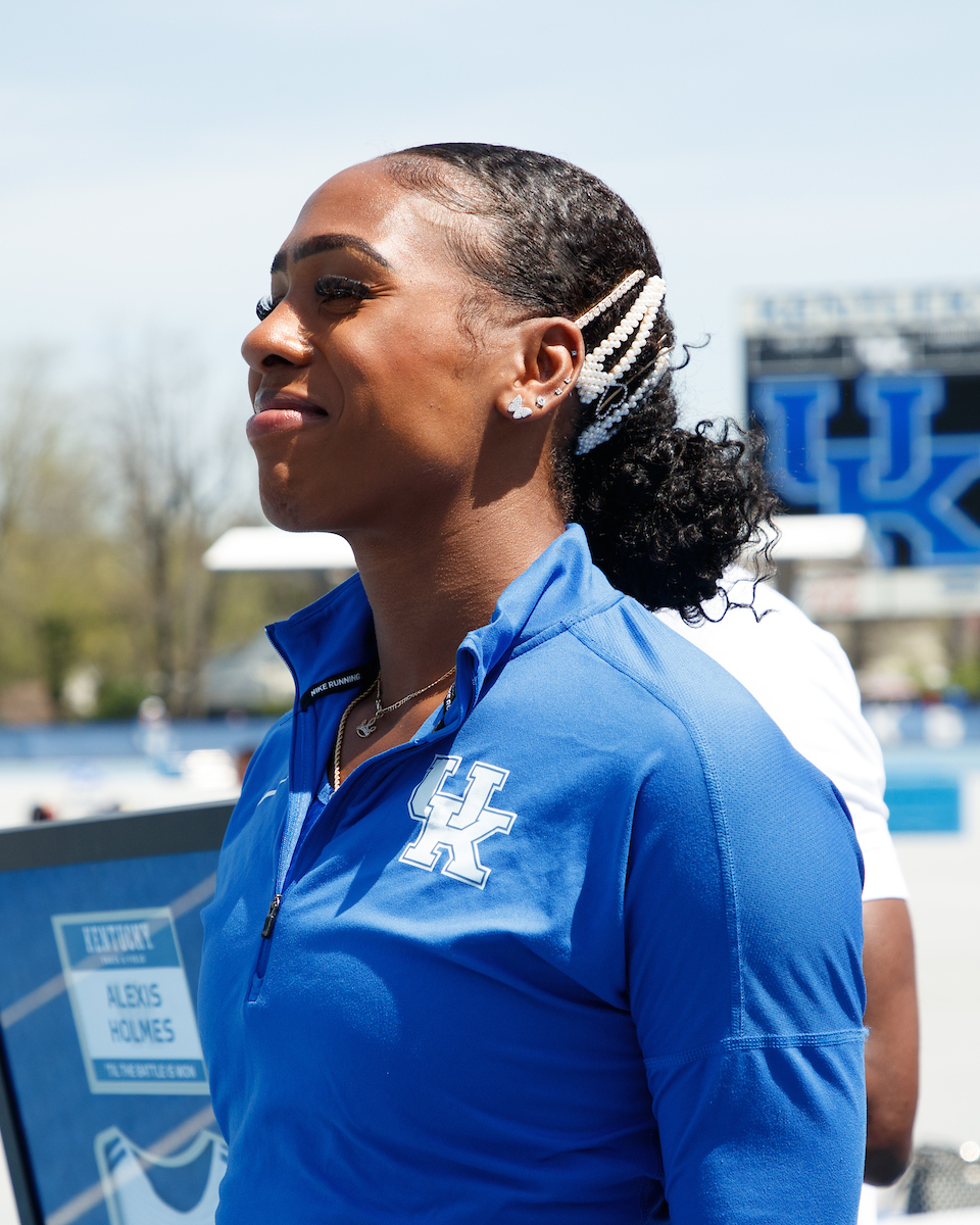 Alexis Holmes.

Day two of the Kentucky Invitational. Senior Day.

Elliott Hess | UK Athletics