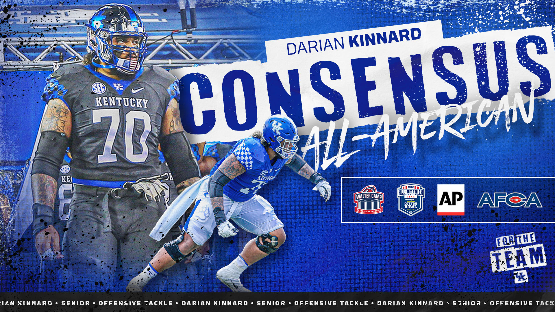 Darian Kinnard Named Consensus All-American