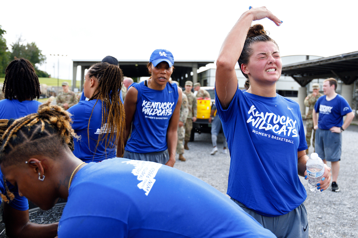 Emma King.

Kentucky Women’s Basketball team bonding trip to Fort Campbell.

Photo by Eddie Justice | UK Athletics