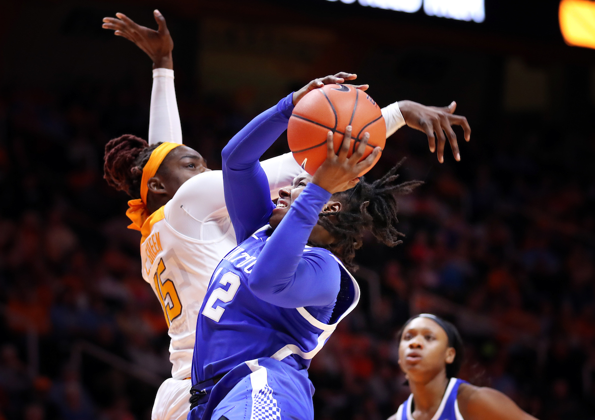 Amanda Paschal
The UK Women's Basketball team beats Tennessee 73-71. 

Photo by Britney Howard  | UK Athletics