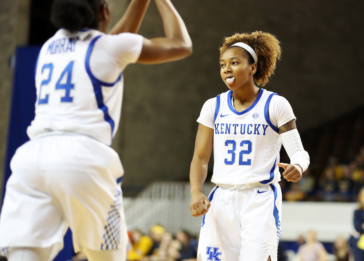 Jaida Roper
The women's basketball team beat Murray State 88-49 on Friday, December 21, 2018. 

Photo by Britney Howard  | UK Athletics
