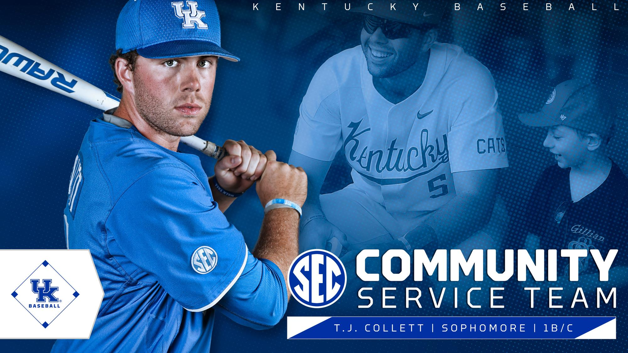 T.J. Collett Named to SEC Community Service Team