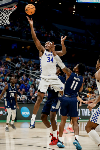 Oscar Tshiebwe.

Kentucky loses to St. Peter’s 85-79 in the 2022 NCAA Division I Men's Basketball Tournament.

Photos by Chet White | UK Athletics