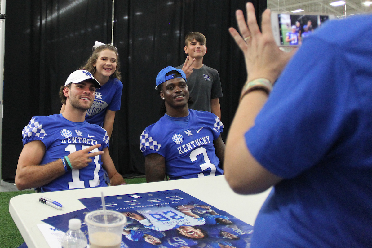 The University of Kentucky football team hosts fan day on Saturday August 4th, 2018 in Lexington, Ky.

Photo by Quinlan Ulysses Foster I UK Athletics