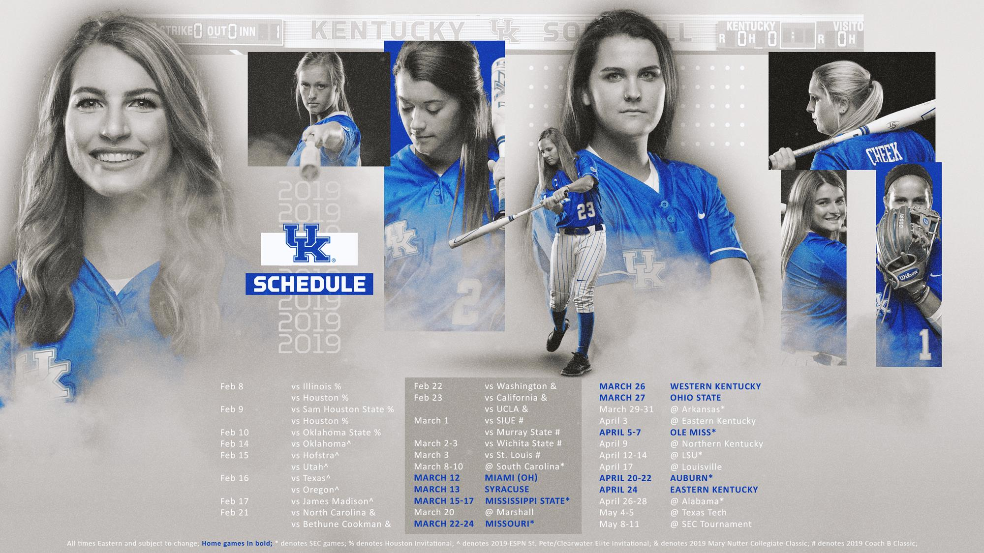 Rachel Lawson Unveils 2019 Kentucky Softball Schedule