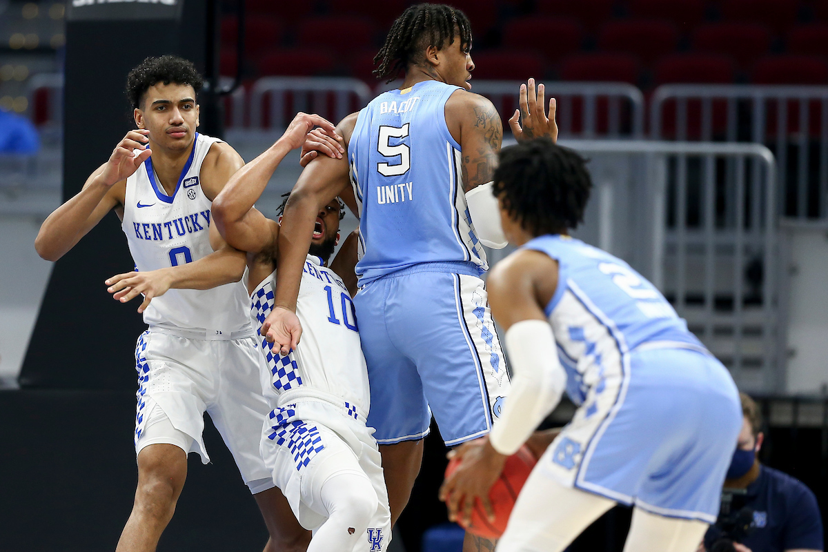 Jacob Toppin. Davion Mintz.

Kentucky loses to North Carolina 75-63.

Photo by Chet White | UK Athletics