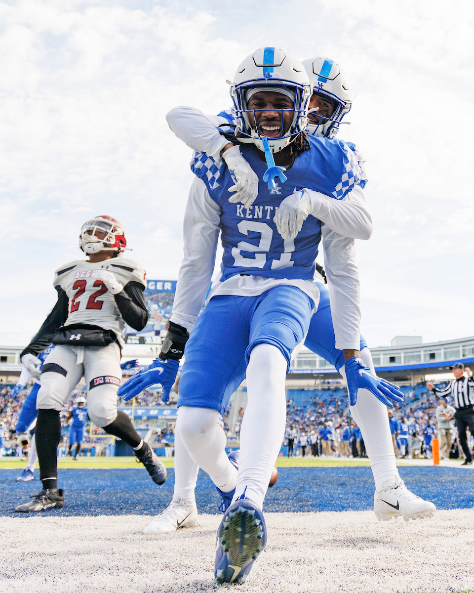 Quandre Mosely.Kentucky beat New Mexico State 56-16.Photo by Elliott Hess | UK Athletics