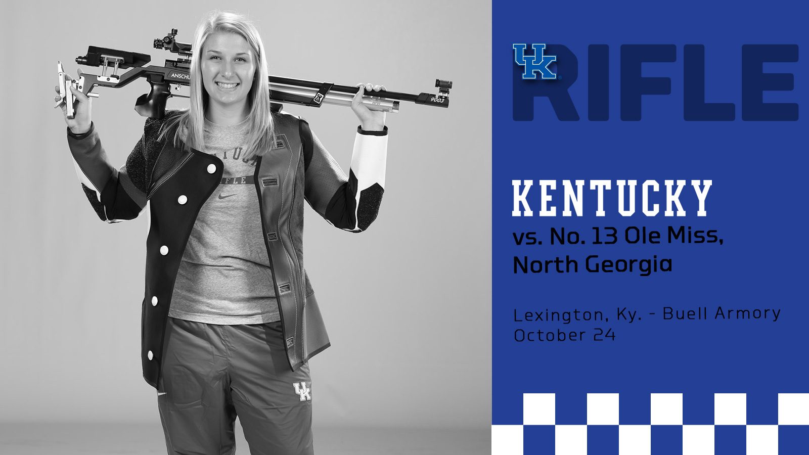 No. 3 UK Rifle Welcomes Ole Miss, North Georgia to Home Opener