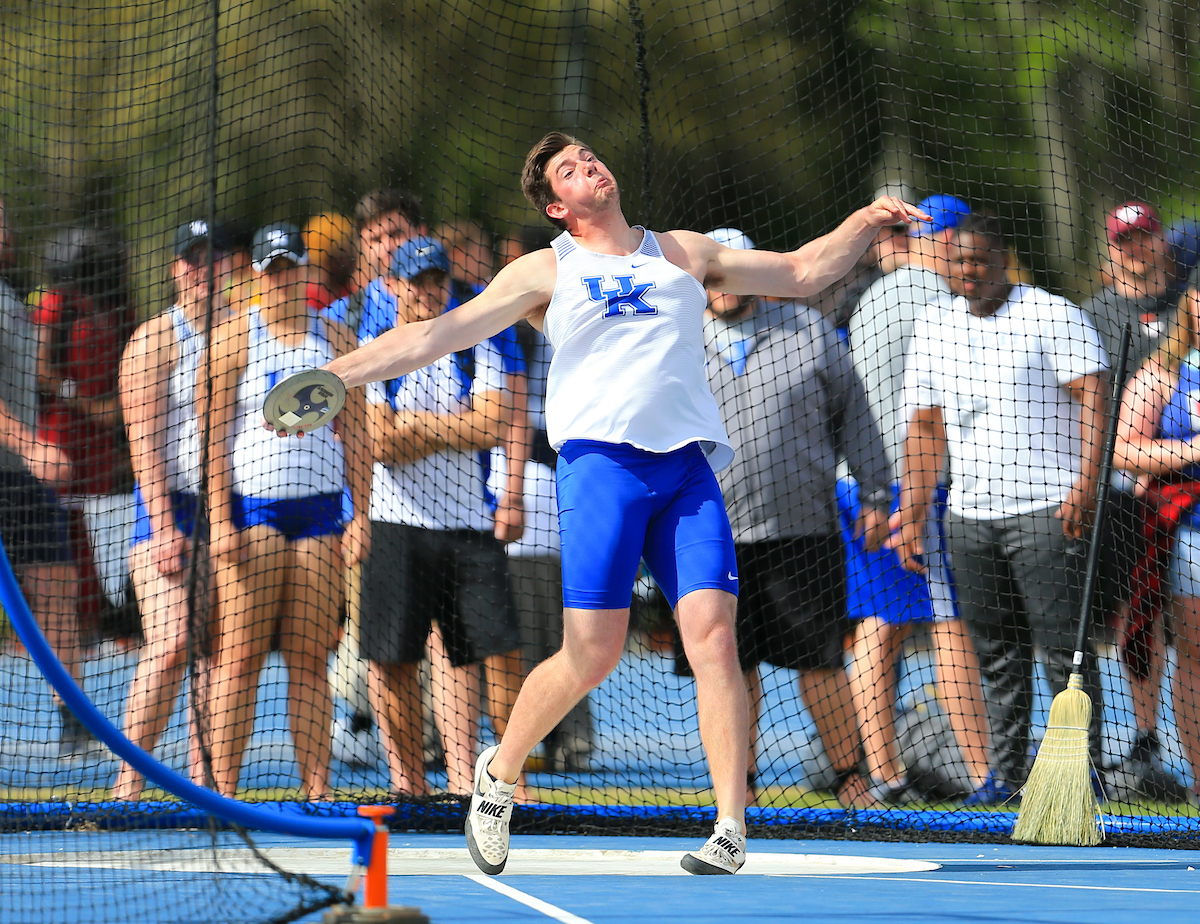 during the Pepsi Florida Relays at James G. Pressly Stadium on Friday, March 29, 2019 in Gainesville, Fla. (Photo by Matt Stamey)