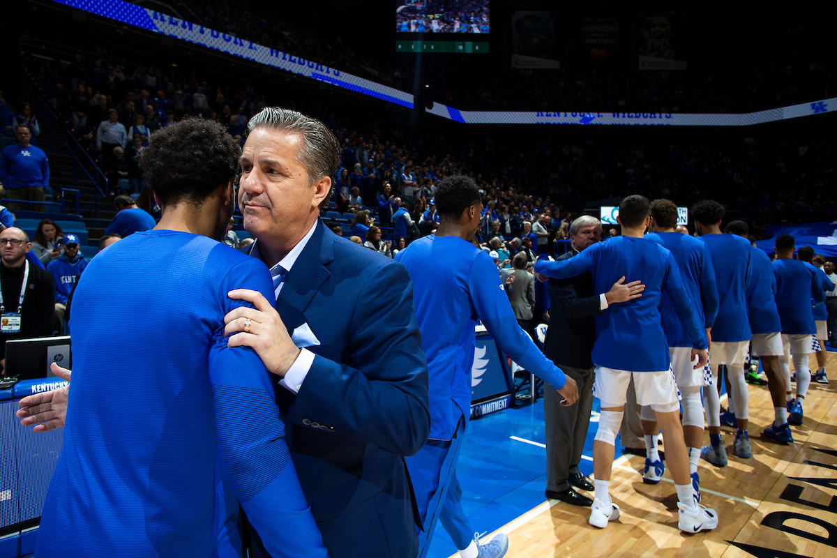 John Calipari.

Kentucky men's basketball beat UNCG 78-61 on Saturday in Rupp Arena.

Photo by Chet White | UK Athletics