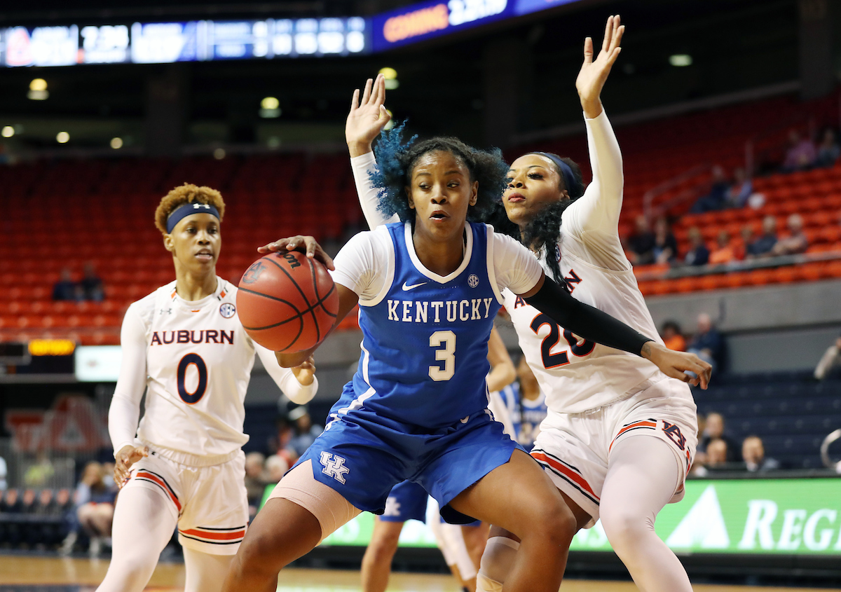 The UK Women's Basketball team beat Auburn.
Photo by Britney Howard | UK Athletics